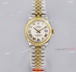 Superclone Rolex Datejust 31 White Face Two Tone Jubilee Watch 